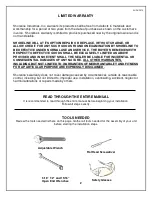 Preview for 2 page of Shoreline Lift Mate Assembly And Operating Manual