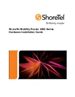 ShoreTel Mobility Router 4000 Hardware Installation Manual предпросмотр