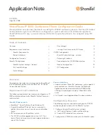 Предварительный просмотр 1 страницы ShoreTel ShorePhone IP 8000 Configuration Manual