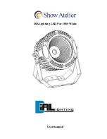 Preview for 1 page of Show Atelier DIALighting LED Par IP65 White User Manual