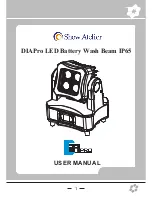 Show Atelier DIAPro LED Battery Wash Beam IP65 User Manual preview