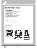 Preview for 4 page of Show Atelier DIAPro LED Battery Wash Beam IP65 User Manual