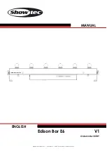 Предварительный просмотр 1 страницы Show Tec Edison Bar E6 Manual