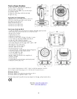 Предварительный просмотр 34 страницы Show Tec Infinity iW-1915 RGBW Wash Manual