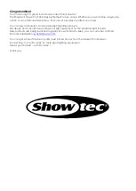 Preview for 2 page of Show Tec Shogun Pro-500 Manual