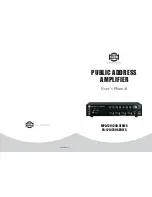 Show MPA-120 SERIES User Manual preview