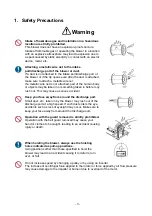 Preview for 4 page of Showa Denki MAA1050-Y005E Operating Instructions Manual