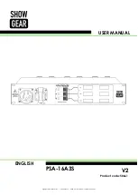 Showgear PSA-16A3S User Manual preview