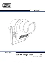 Preview for 1 page of Showgear VIBE FX Image Spot Manual