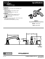 Предварительный просмотр 1 страницы ShowHouse DIVINE TS253 series Specifications