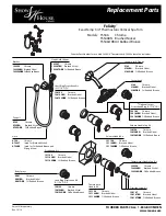 Предварительный просмотр 1 страницы ShowHouse Felicity TS546 Replacement Parts