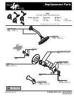 Предварительный просмотр 1 страницы ShowHouse Fina TS31702BN Replacement Parts