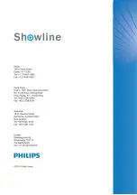 Preview for 56 page of Showline SL NITRO 510C Installation And User Manual