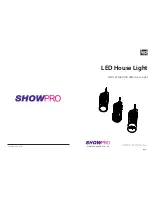 ShowPro LED House Light User Manual preview