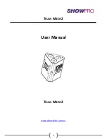 ShowPro LED Truss Mate User Manual preview