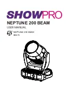 ShowPro NEPTUNE 200 BEAM User Manual предпросмотр