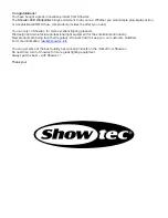 Предварительный просмотр 2 страницы SHOWTEC 41200 Product Manual