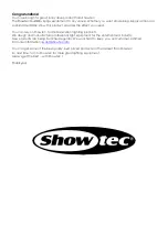 Preview for 2 page of SHOWTEC 50391 Product Manual