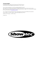 Предварительный просмотр 2 страницы SHOWTEC 51334 Product Manual