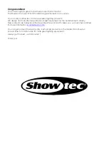 Preview for 2 page of SHOWTEC Cameleon Spot 18-3 Product Manual