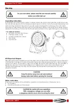 Предварительный просмотр 3 страницы SHOWTEC Compact Par 7/15 Q4 Manual