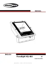 SHOWTEC Floodlight HQ 400 Manual preview