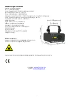 Предварительный просмотр 19 страницы SHOWTEC galactic b300 Manual