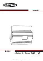 SHOWTEC GALACTIC BEAM G40 V1 Manual preview