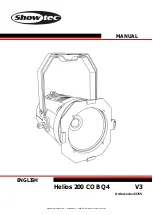 SHOWTEC Helios 200 COB Q4 Manual предпросмотр