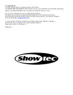 Preview for 2 page of SHOWTEC LED Aqua Painter Manual