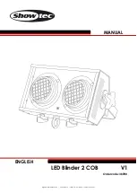 Preview for 1 page of SHOWTEC LED BLINDER 2 COB Manual