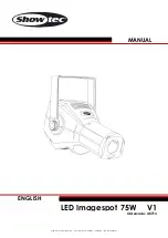 Preview for 1 page of SHOWTEC LED Imagespot 75W Manual