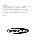 Preview for 2 page of SHOWTEC LED Music Tube Controller Product Manual