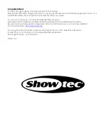 Preview for 2 page of SHOWTEC LED Orbit I Manual