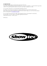 Preview for 2 page of SHOWTEC LED Roto Flower Manual