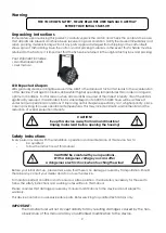 Preview for 4 page of SHOWTEC MINI STUDIOBEAM RGB Product Manual