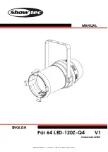 SHOWTEC Par 64 LED-120Z-Q4 Manual предпросмотр