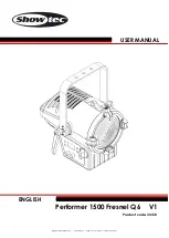 Preview for 1 page of SHOWTEC Performer 1500 Fresnel Q6 User Manual