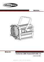 Предварительный просмотр 1 страницы SHOWTEC Performer 2000 Fresnel DDT MKII V2 Manual