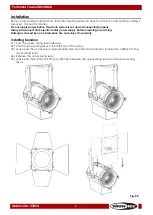 Предварительный просмотр 10 страницы SHOWTEC Performer Fresnel Mini Manual