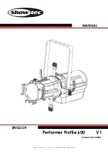 SHOWTEC Performer Profile 600 Instruction Manual предпросмотр