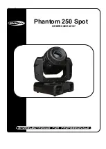 Предварительный просмотр 1 страницы SHOWTEC Phantom 250 Spot User Manual