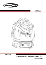 SHOWTEC Phantom 70 Beam RGBW Manual предпросмотр