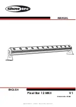 SHOWTEC PIXEL BAR 12 MKII Manual предпросмотр