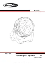 SHOWTEC POWER SPOT 9 G6 TOUR V1 Manual preview