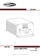 Preview for 1 page of SHOWTEC Quick DMX N512 Manual