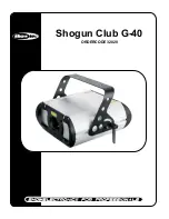 Предварительный просмотр 1 страницы SHOWTEC Shogun Club G-40 Product Manual