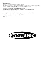 Предварительный просмотр 5 страницы SHOWTEC Shogun Club G-40 Product Manual