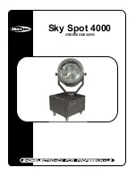 Preview for 1 page of SHOWTEC Sky Spot 4000 User Manual