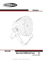 SHOWTEC SPECTRAL M850 Q4 TOUR Manual preview